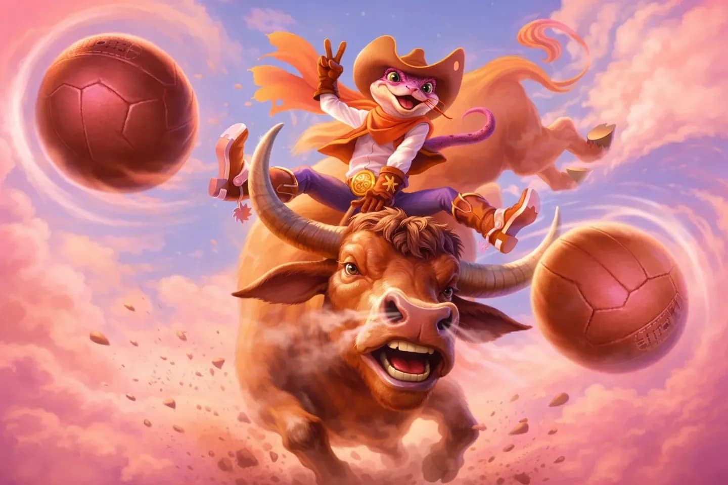 Lizaro cowboy riding a bull